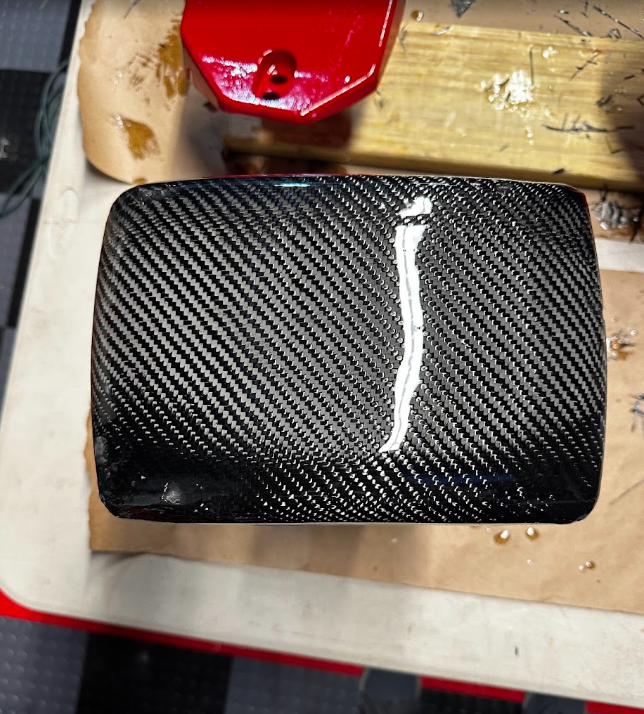 Carbon fiber armrest for Subaru